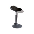 Tabouret ergonomique à bascule Flexy noir monté  - Fiducial