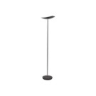 Lampadaire droit LED 30W chromé, avec variateur noir  - Fiducial