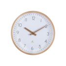 Horloge murale 30 cm cadran bois  - Fiducial