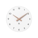 Horloge murale milena blanche 30 cm cadran bois  - Fiducial
