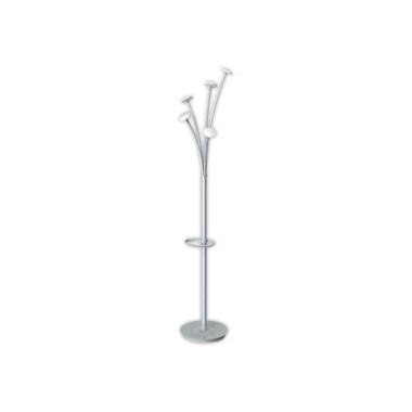 Portemanteau Festy ALBA patères couleur blanc corps gris H 1,87 m  - Fiducial