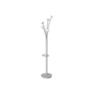 Portemanteau Festy ALBA patères couleur blanc corps gris H 1,87 m  - Fiducial