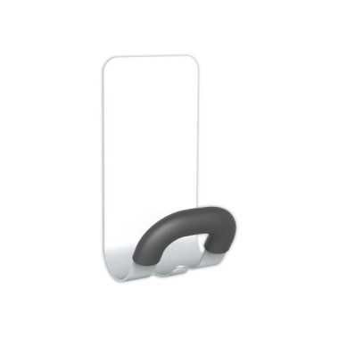 Patère magnétique metallique blanc  - Fiducial