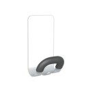 Patère magnétique metallique blanc  - Fiducial