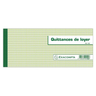 Manifold imprimé quittances de loyer 50 feuillets  - Fiducial