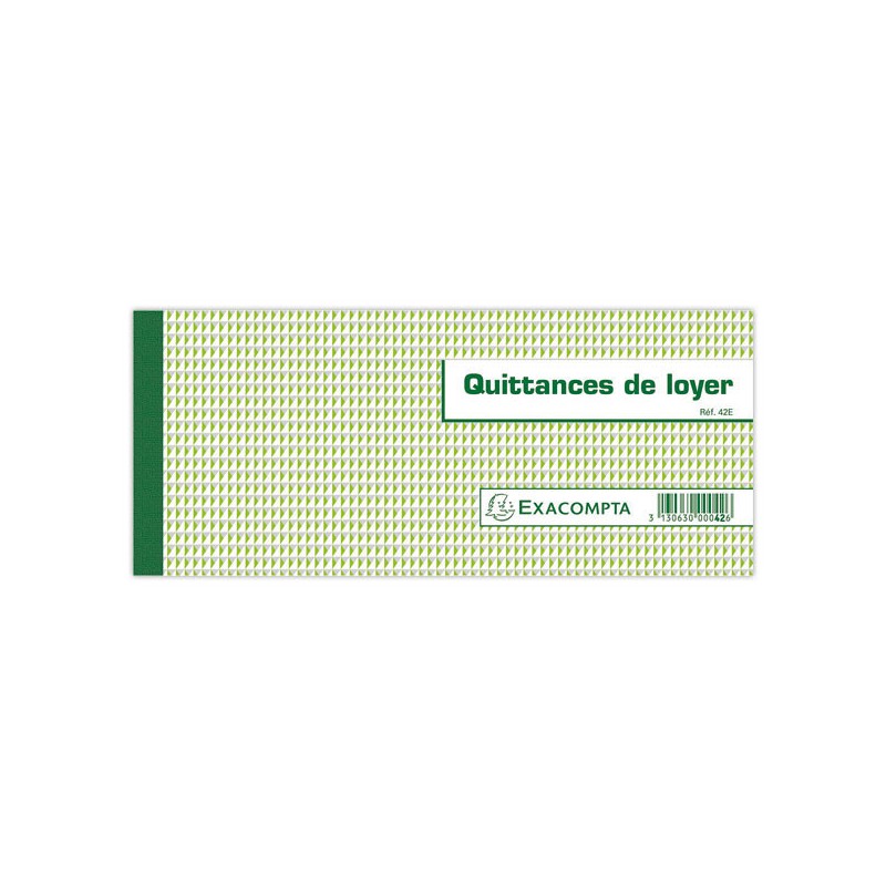 Manifold imprimé quittances de loyer 50 feuillets  - Fiducial