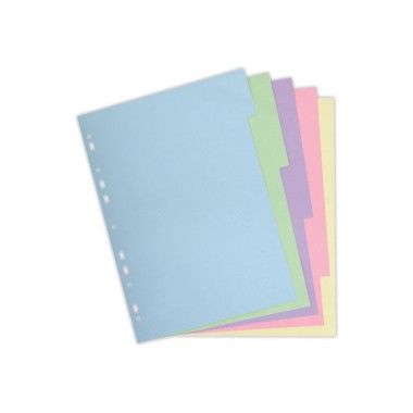 Jeu d'intercalaires carte forte recyclée 3/10e format A4-10 positions  - Fiducial