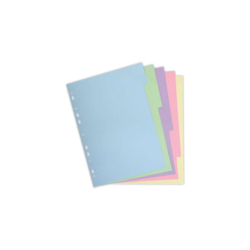 Jeu d'intercalaires carte forte recyclée 3/10e format A4-12 positions  - Fiducial