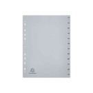 Jeu d'intercalaires mensuels FOREVER pour format A4 - 12 touches  - Fiducial
