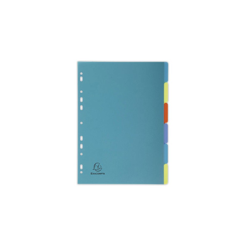 Jeu d'intercalaires Forever EXA PP recyclé pour format A4 - 6 touches  - Fiducial