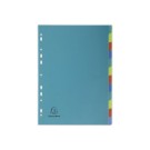 Jeu d'intercalaires Forever EXA PP recyclé pour format A4 - 12 touches  - Fiducial