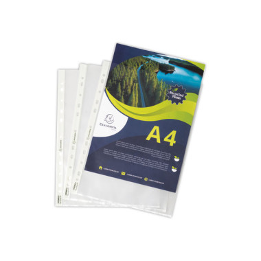Pochettes perforées polypropylène recyclé  x100 - Fiducial