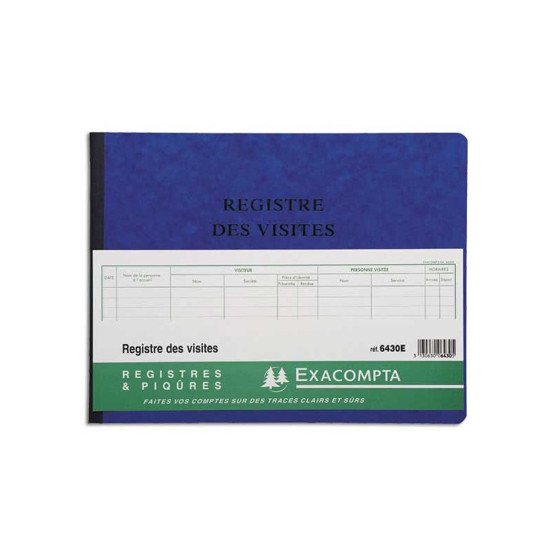 Registre visiteurs  - Fiducial