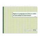 Registre d'alertes santé et environnement - 24x32 cm - 20 pages  - Fiducial