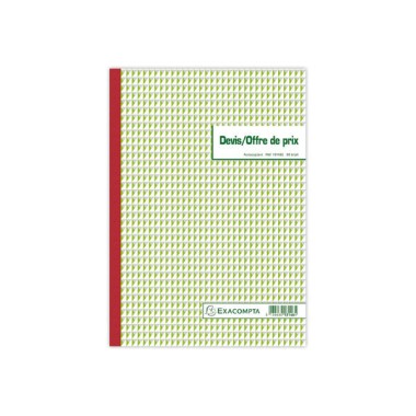 Manifold imprimé devis/offre de prix 50/3 feuillets  - Fiducial
