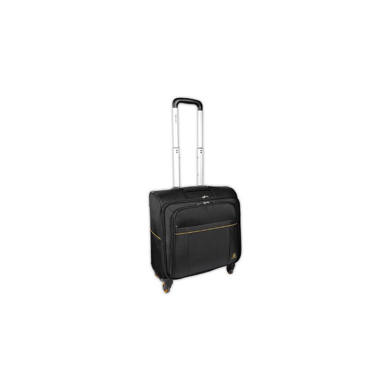 Trolley pilot case Polyester 4 roulettes  - Fiducial