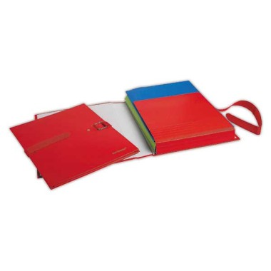 Chemise à sangle EXACOMPTA Extensor - rouge - largeur max 16 cm  - Fiducial
