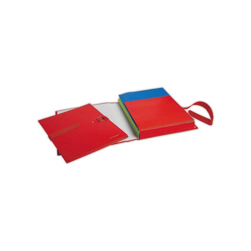 Chemise à sangle EXACOMPTA Extensor - rouge - largeur max 16 cm  - Fiducial