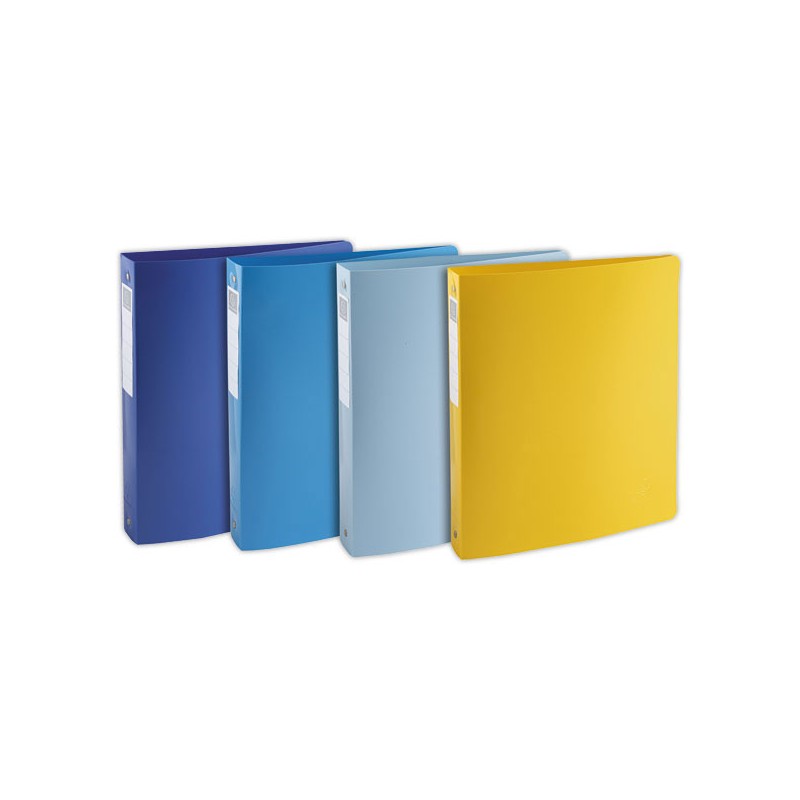 Classeur 4 anneaux 3 cm PP recyclé BeeBlue - Assortis  x4 - Fiducial