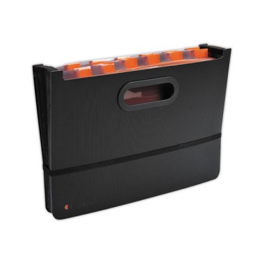 Trieur de bureau extensible 24 compartiments exadesk exactive noir  - Fiducial