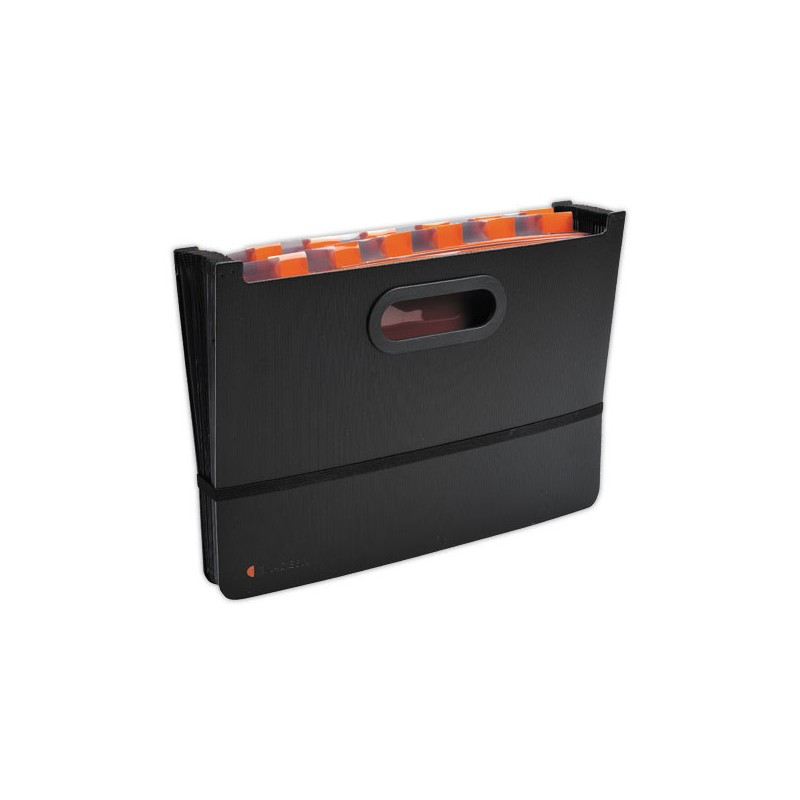 Trieur de bureau extensible 24 compartiments exadesk exactive noir  - Fiducial
