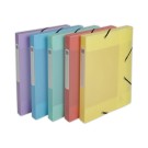 Boîte classement A4 - D 25mm PP Chromaline Pastel - Couleurs assortis  - Fiducial
