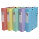 Boîte classement A4 - D 60mm PP Chromaline Pastel - Couleurs assortis  - Fiducial