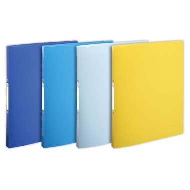 Classeur 2 anneaux 1.5 cm PP recyclé BeeBlue - A4  x4 - Fiducial
