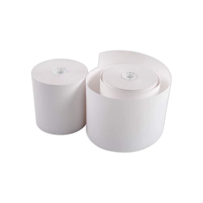 Bobines de papier pour caisses et terminaux point de vente 80X80X12  x10 - Fiducial