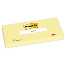 Notes repositionnables Post It 76 x 127 mm, jaune pastel  - Fiducial