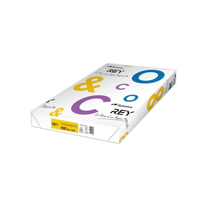Ramette de 500 feuilles de papier blanc Text and Graphics A3 100G  - Fiducial