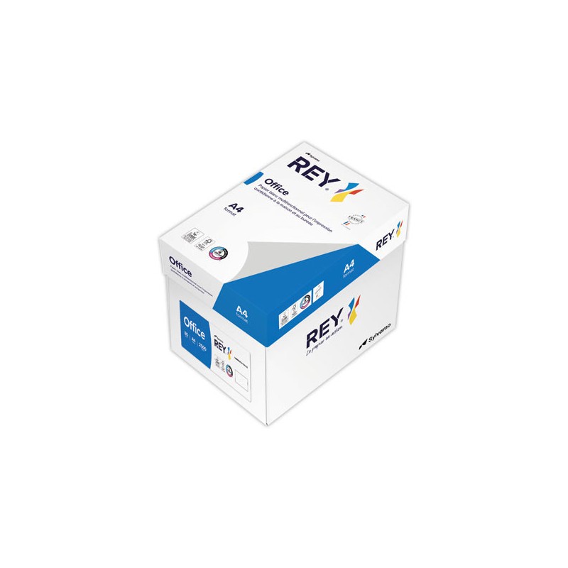 Ramettes 500 feuilles papier A4 80g très blanc REY Office  x5 - Fiducial