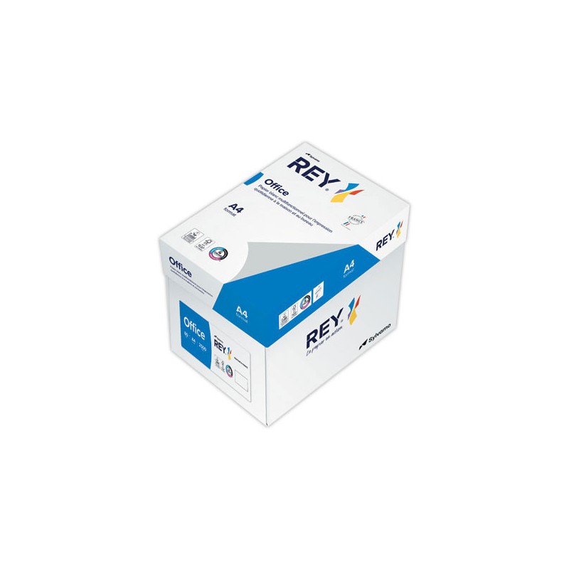 2500 feuilles de papier A4 80g très blanc REY Office  - Fiducial