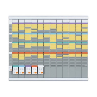 Kit planning annuel 13 colonnes 32 fentes  - Fiducial