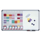 Planning Kit 7 colonnes 24 fentes et tableau blanc  - Fiducial