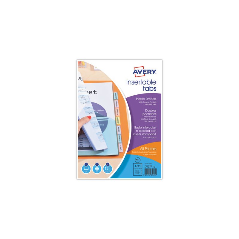 Jeu d'intercalaires pochettes Oxford 8p PP11/100  - Fiducial