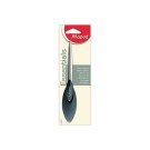 Ouvre-lettres classique manche ergonomique en plastique noir, 17 cm  - Fiducial