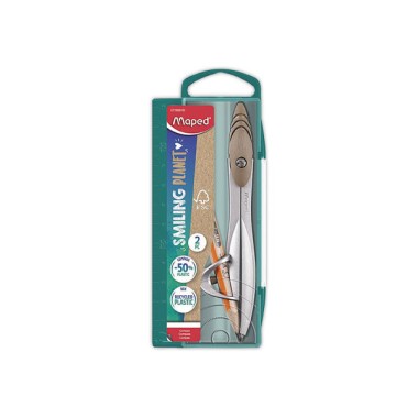 Coffret compas bague SMILING PLANET enbois FSC  - Fiducial