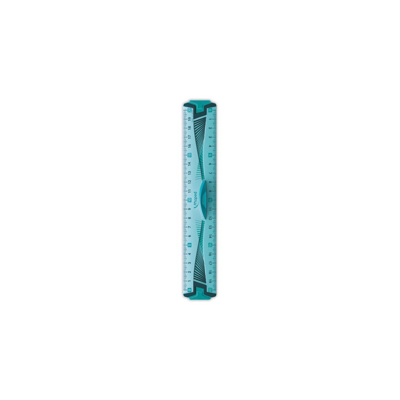 Double-décimètre - INCASSABLE, colorisassortis bleu ou vert  - Fiducial