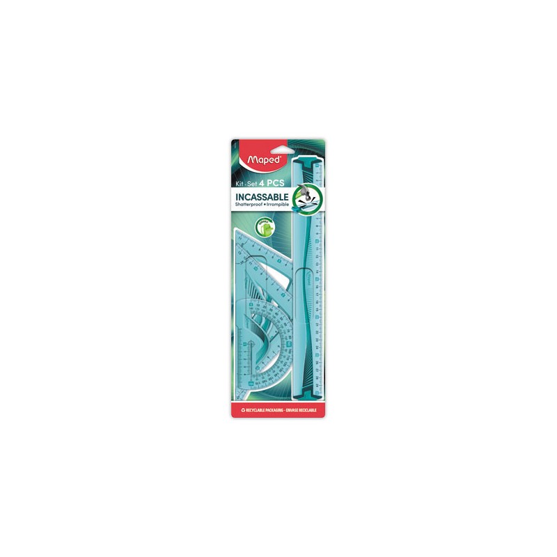 Kit 4 instruments incassables, colorisassortis bleu ou vert  - Fiducial