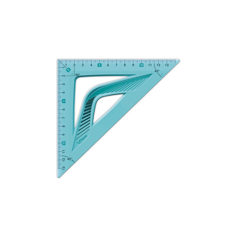 Equerre 45 hypoténuse 21 cm - INCASSABLE  - Fiducial