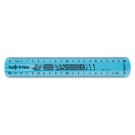 Règle de bureau double plate en plastique souple et résistant - 20 cm  - Fiducial