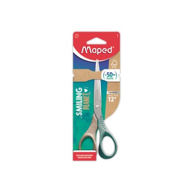 Ciseaux SHAPE 16cm SMILING PLANET, en bois FSC, en blister  - Fiducial