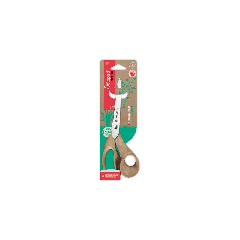 Ciseaux Advanced wood 21 cm pour gauchers  - Fiducial