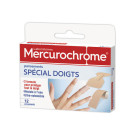Pansements spécial doigts x12 - Mercurochrome  - Fiducial
