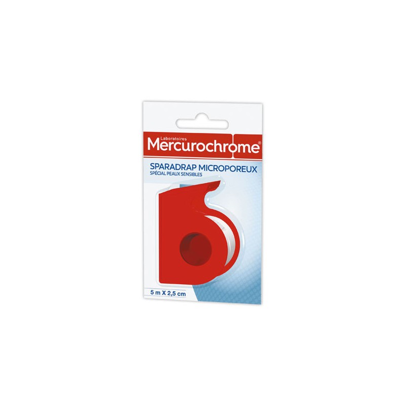 Rouleau de sparadrap microporeux 2,5 cmx 5 mètres  - Fiducial