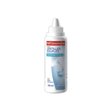 Solution lentilles souples 100ml - Mercurochrome  - Fiducial