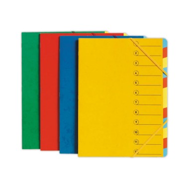 Trieur chemise avec élastiques-12 compartiments  - Fiducial