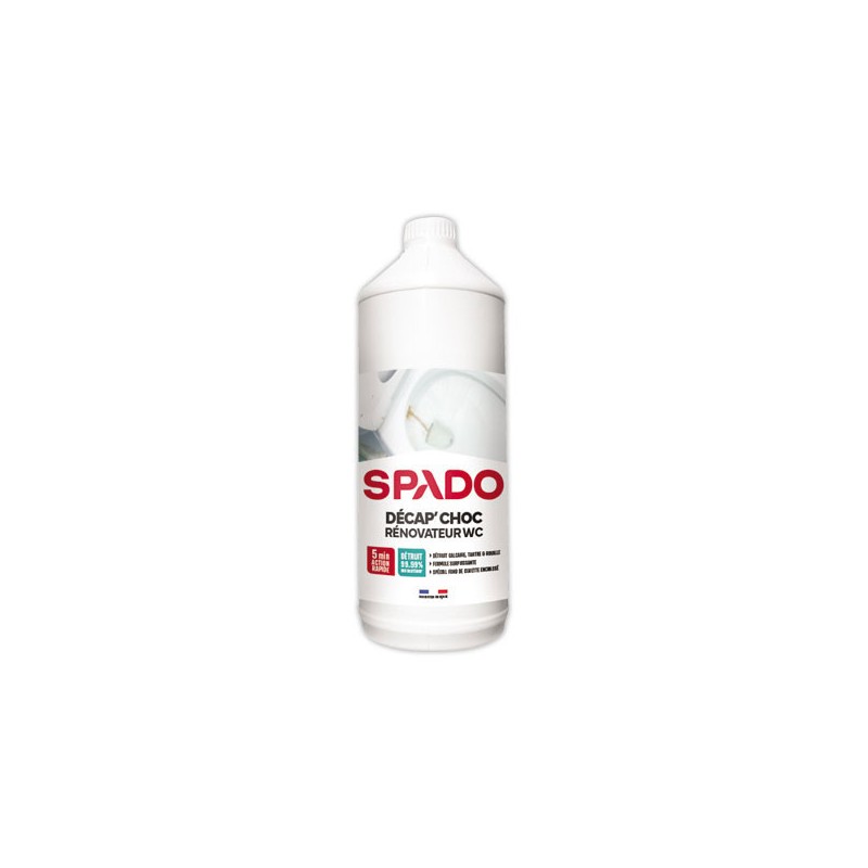 Flacon 1 litre de Décap' choc rénovateur WC SPADO  - Fiducial