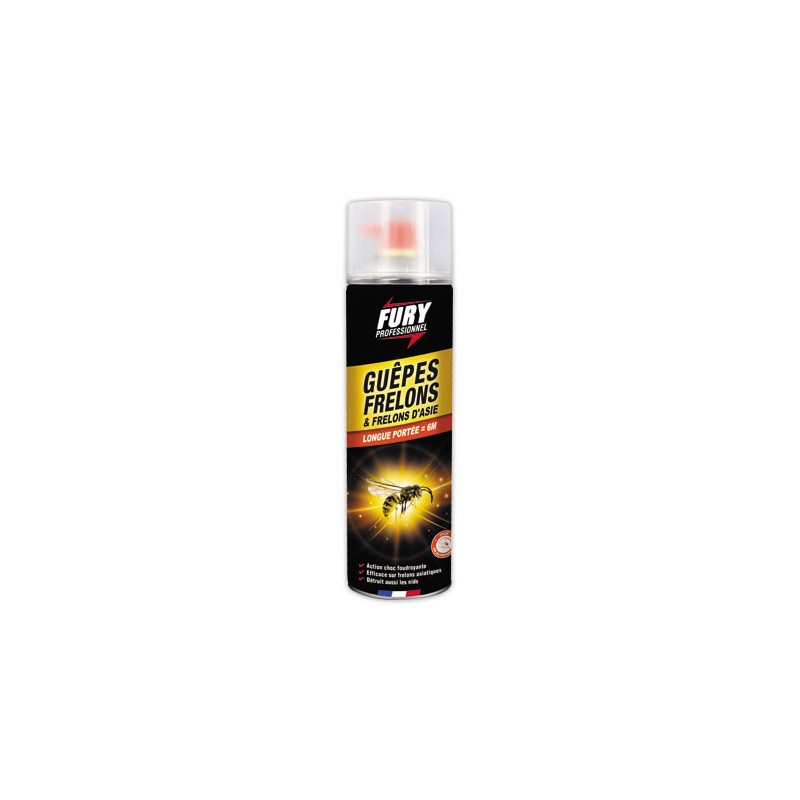 Aérosol 500 ml Anti guêpes frelons fury  - Fiducial